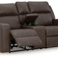 Lavenhorne - Dbl Rec Loveseat W/Console - Granite