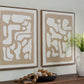 Waldett - Beige / White - Wall Art Set (Set of 2)