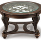 Norcastle - Dark Brown - Oval Cocktail Table