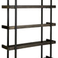 Kevmart - Grayish Brown / Black - Bookcase