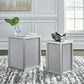 Traleena - Silver Finish - Nesting End Tables (Set of 2)