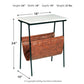 Etanbury - Brown / Black/white - Accent Table