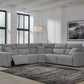 Modmax II - Reclining Sectional - Salt And Pepper