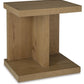 Brinstead - Light Brown - Chair Side End Table