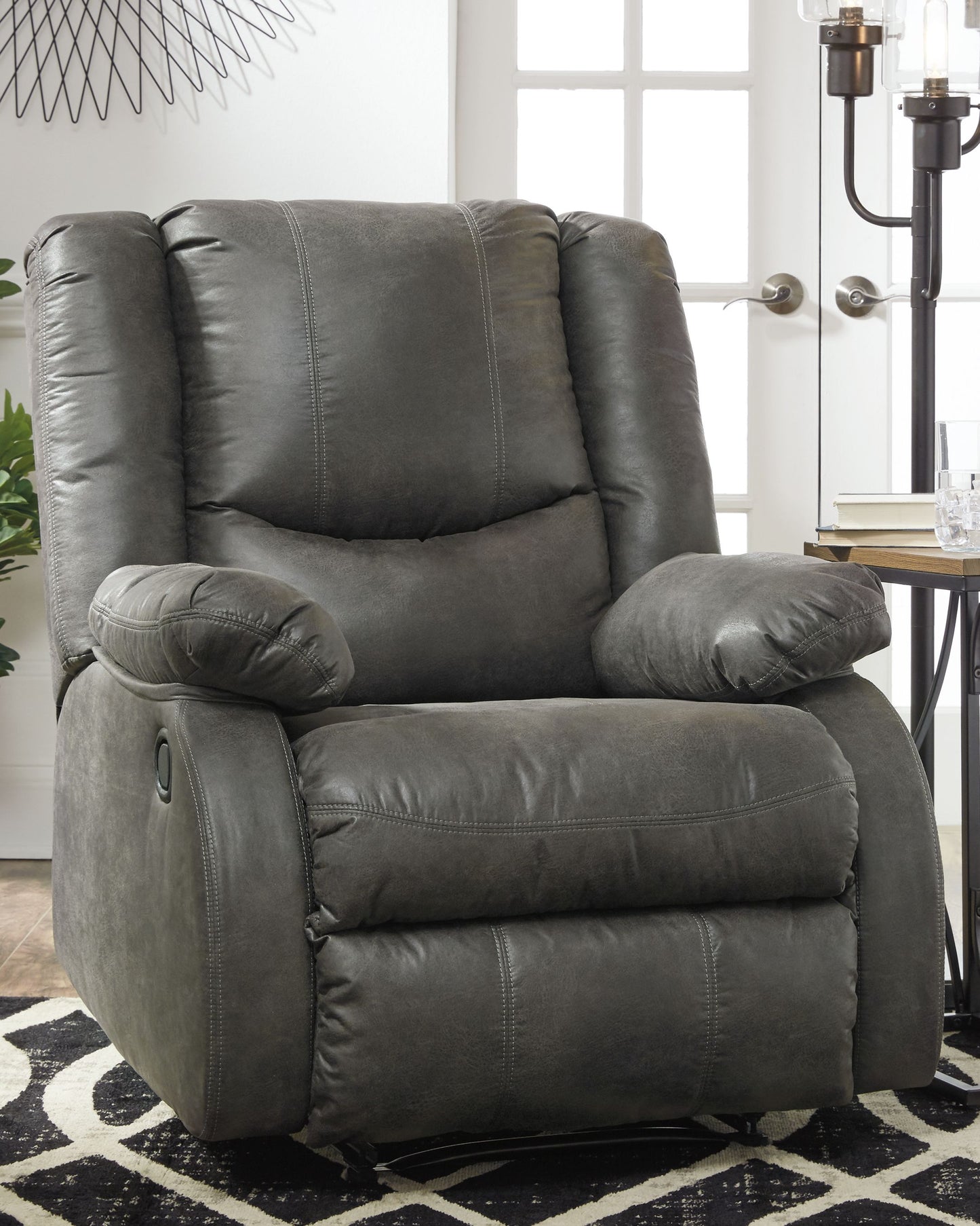 Bladewood - Slate - Zero Wall Recliner - Faux Leather