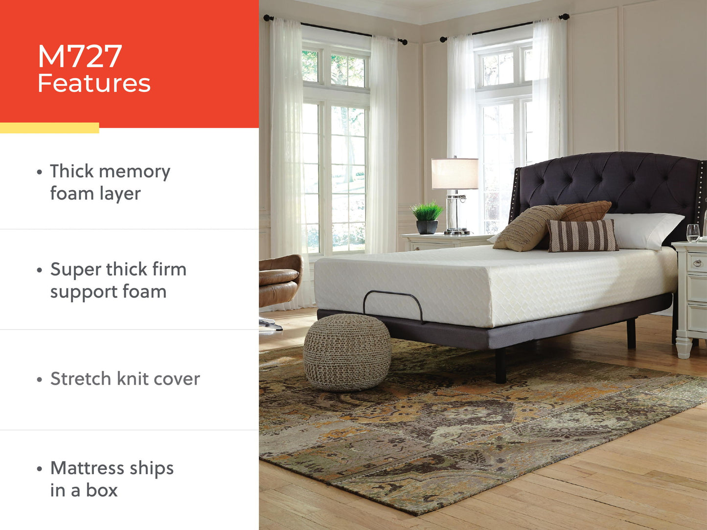 Chime 12 Inch Memory Foam - Memory Foam Mattress - Fraser Furniture & Mattresses