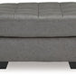 Clairette Court - Alloy - Oversized Accent Ottoman