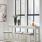 Robbinsdale - Rectangular Dining Room Counter Table Set (Set of 4) - Antique White