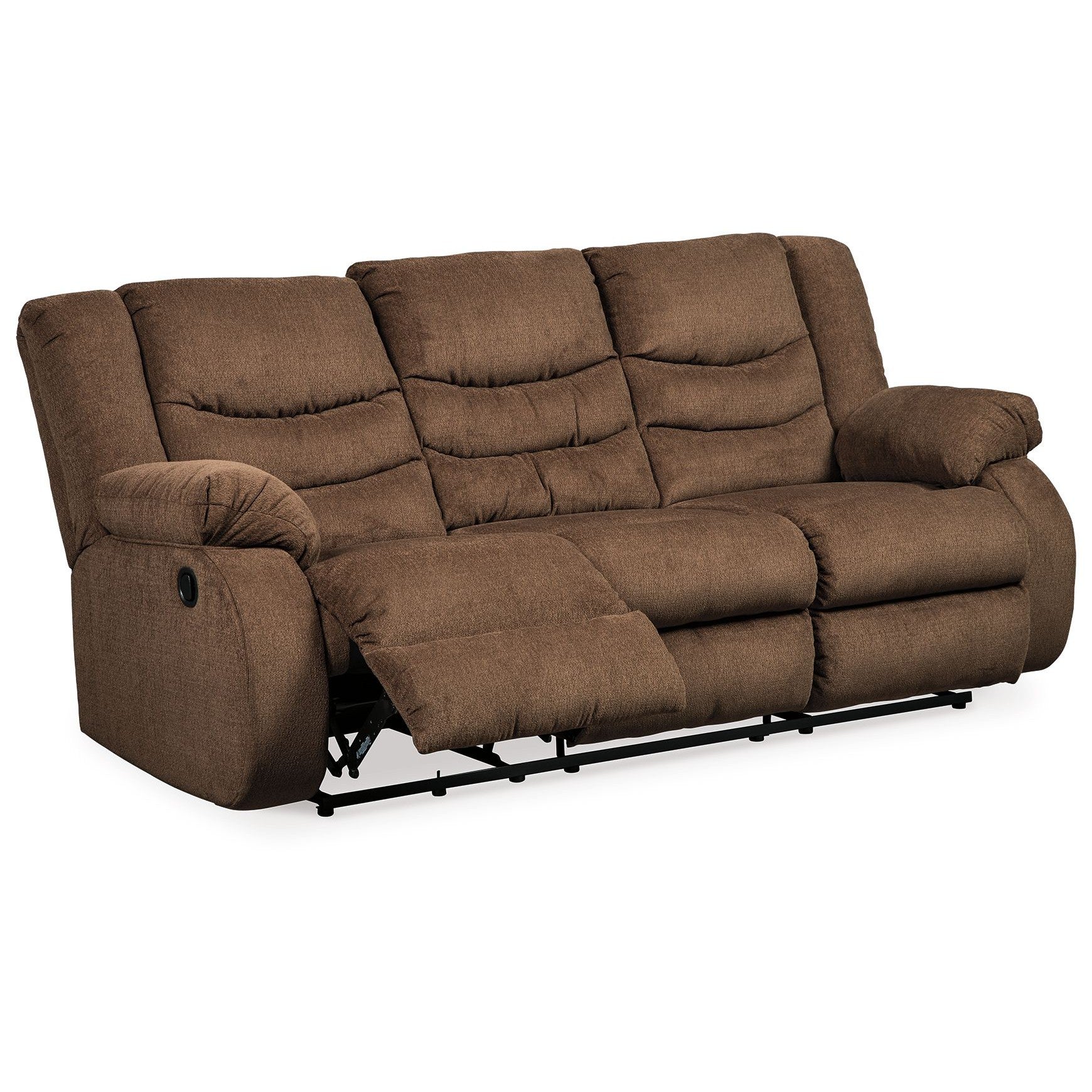 Tulen - Chocolate - Reclining Sofa - Fabric