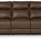Vonryan - Power Reclining Sofa With Adj Headrest - Tobacco