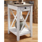 Adalane - White / Gray - Accent Table