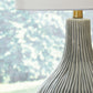 Judlen - Ceramic Table Lamp - Gray / Gold Finish