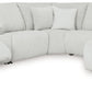 Top Tier - Alloy - 6-Piece Reclining Sectional With Raf Chaise - Fabric
