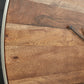 Panchali - Wall Clock - Brown / Silver Finish - Fraser Furniture & Mattresses