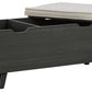 Yarlow - Dark Gray - Storage Bench