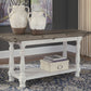 Havalance - Flip Top Sofa Table - Gray / White - Fraser Furniture & Mattresses