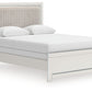 Zuraleus - Queen Upholstered Panel Bed - White