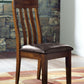 Ralene - Dining UPH Side Chair (Set of 2) - Medium Brown - Fraser Furniture & Mattresses