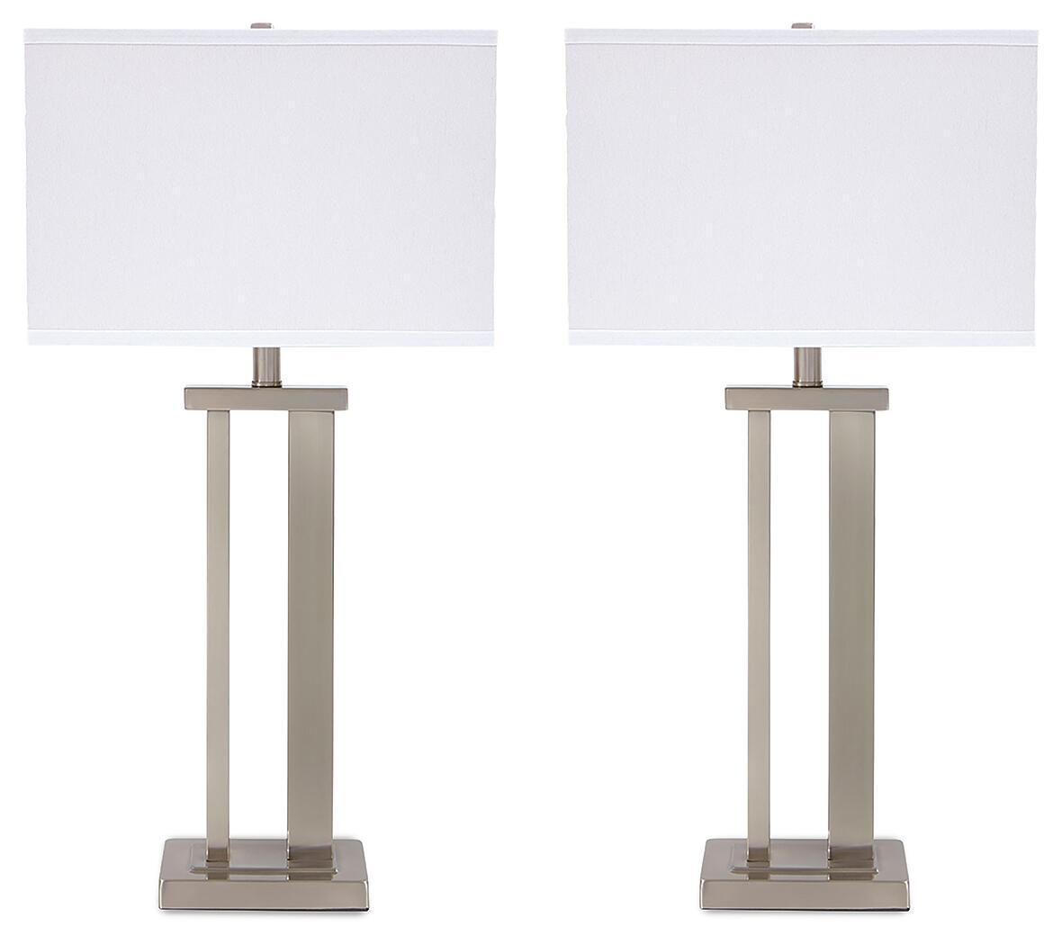 Aniela - Metal Table Lamp Set - Fraser Furniture & Mattresses