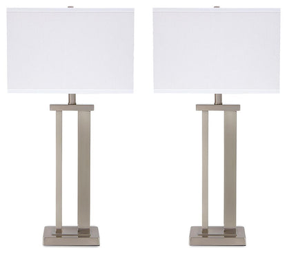 Aniela - Metal Table Lamp Set - Fraser Furniture & Mattresses