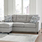 Keenelynn - Sofa Chaise - Nickel