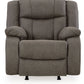 First Base - Gunmetal - Rocker Recliner - Faux Leather