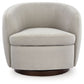 Annbury - Swivel Accent Chair - Light Beige