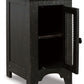 Valebeck - Chair Side End Table - Black / Brown