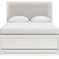 Zuraleus - Queen Upholstered Panel Bed - White