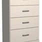 Stelsie - Four Drawer Chest - White