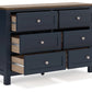 Landocken - Brown / Blue - Dresser