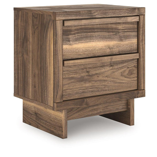 Chirason - Brown - Two Drawer Night Stand