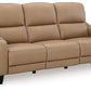 Mosswell - Power Reclining Sofa With Adj Headrest - Toffee
