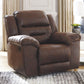 Stoneland - Chocolate - Rocker Recliner - Faux Leather