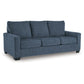 Rannis - Navy - Queen Sofa Sleeper - Fabric