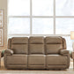 Glencroft - Power Reclining Sofa With Adjustable Headrest - Sahara