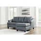 Genoa - Steel - Sofa Chaise - Leather Match