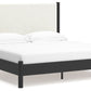 Cadmori - Upholstered Panel Bed