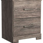 Ralinksi - Gray - Two Drawer Night Stand