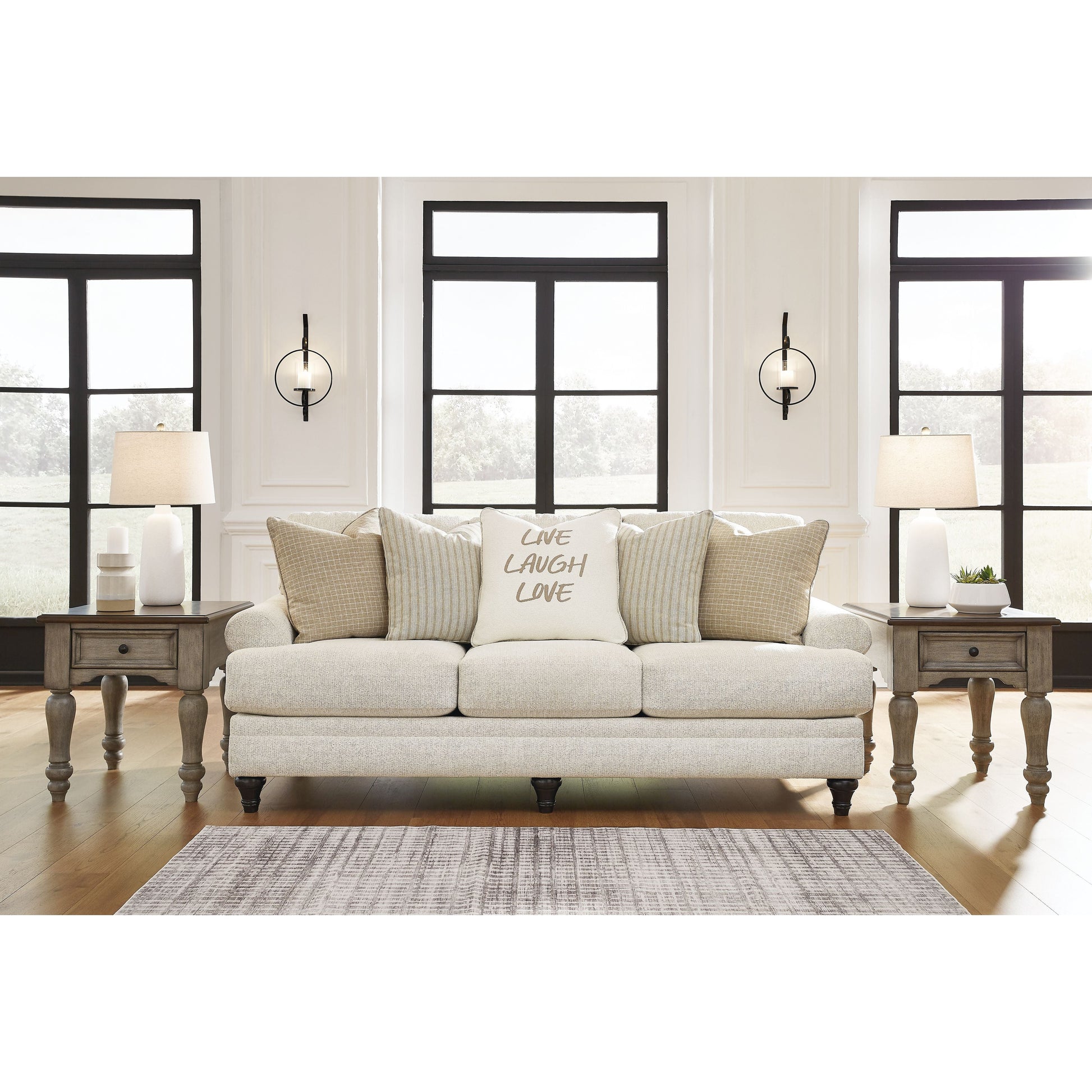 Valerani - Sandstone - Sofa, Loveseat, Accent Chair