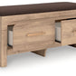 Kinlanni - Bedroom Upholstered Storage Bench - Tan / Brown