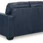 Santorine - Ocean - Loveseat - Leather Match