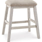 Skempton - Upholstered Stool (Set of 2) - White