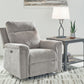 Barnsana - Power Rocker Recliner - Fabric - Ash