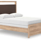 Kinlanni - Queen Upholstered Panel Bed - Tan