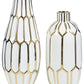 Mohsen - Gold Finish / White - Vase Set (Set of 2)