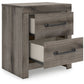 Graystorm - Brown Gray - Two Drawer Night Stand