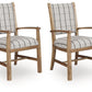 Ridgester - Dining Upholstered Arm Chair (Set of 2) - Light Brown