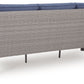 Half Moon Beach - Sofa With Cushion - Blue / Gray