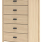 Cabinella - Tan - Five Drawer Chest